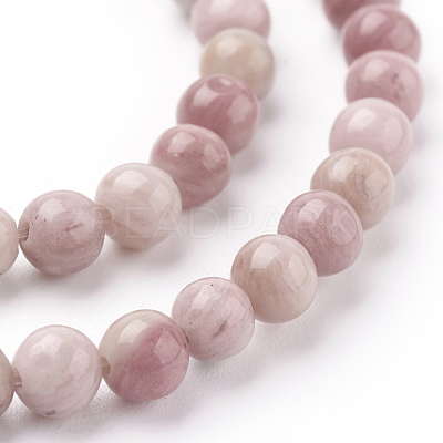 Natural Rhodonite Beads Strands X-G-G099-8mm-33-1