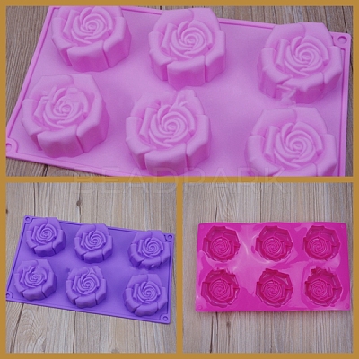 Flower Food Grade Silicone Molds SOAP-PW0001-081-1