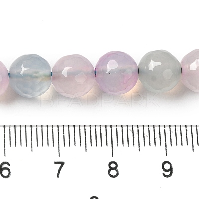 Dyed & Heated Natural Agate Beads Strands G-P539-D01-02-1