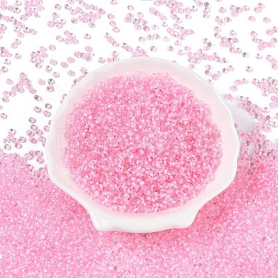 8/0 Inside Colours Transparent Glass Seed Beads SEED-T007-06G-1