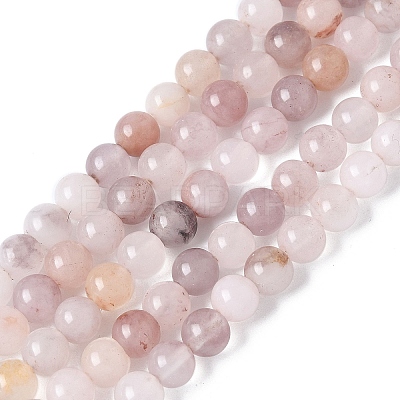 Natural Violet Strawberry Quartz Beads Strands G-P530-B02-01-1
