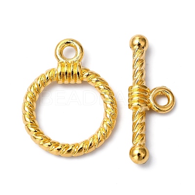 Tibetan Style Toggle Clasps X-TIBE-EA9138Y-G-FF-1