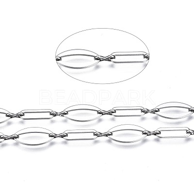 Tarnish Resistant 304 Stainless Steel Link Chains CHS-T003-27P-1