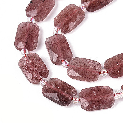 Natural Strawberry Quartz Beads Strands G-T139-80-1
