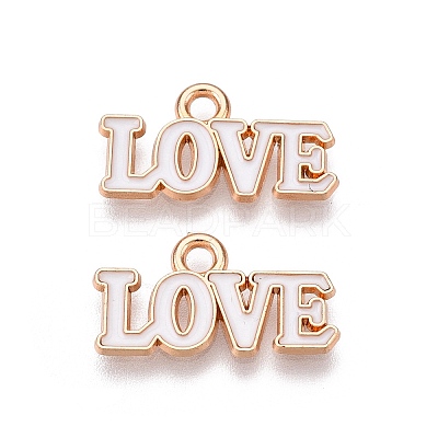 Valentine's Day Theme Alloy Enamel Pendants ENAM-T020-50D-02-1