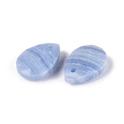 Synthetic Blue Lace Agate Pendants G-N362-13M-1