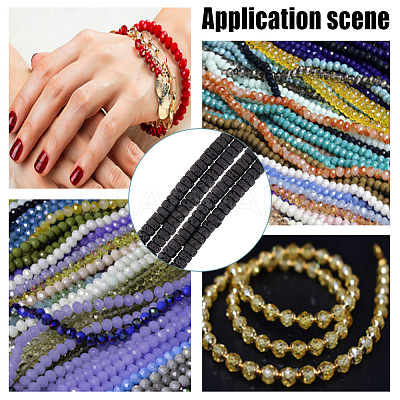 2 Strands Natural Lava Rock Beads Strands G-GO0001-53-1