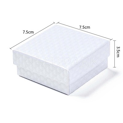 Square Cardboard Jewelry Boxes CBOX-N012-34B-1