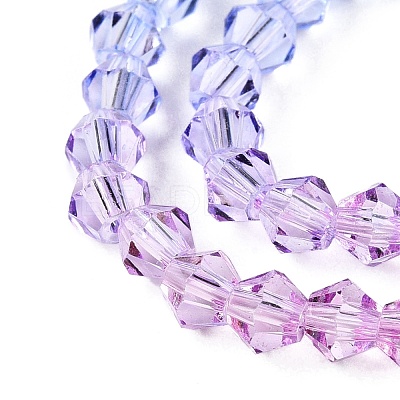 Gradient Color Baking Paint Glass Bead Strands X1-DGLA-A039-T4mm-A019-1