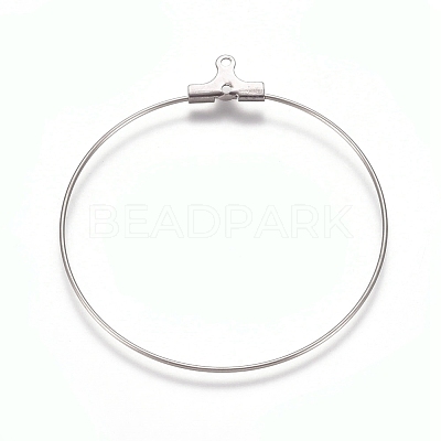 Tarnish Resistant 304 Stainless Steel Wire Pendants STAS-M274-020C-1