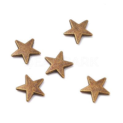Zinc Alloy Cabochons PALLOY-WH0036-24AB-1
