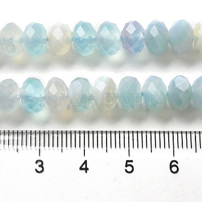 Natural Banded Agate/Striped Agate Beads Strands G-E605-A02-02F-1