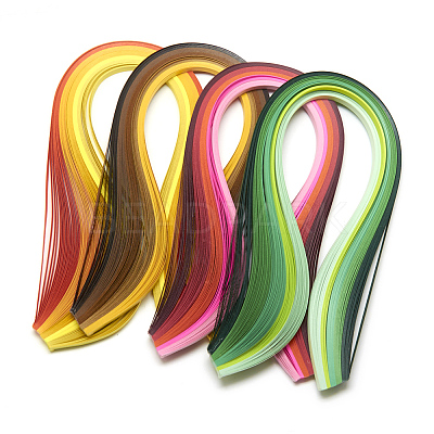 DIY Paper Quilling Strips Sets: 26 Color Paper Quilling Strips DIY-R041-13-1