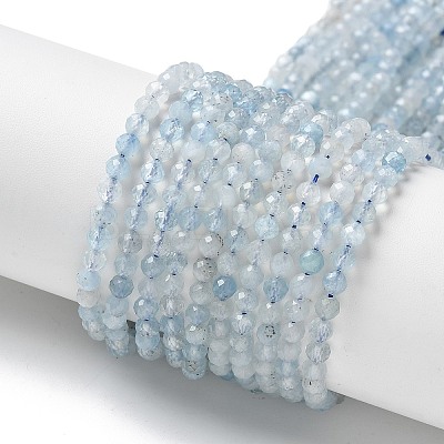 Natural Aquamarine Beads Strands G-F509-02-4mm-1