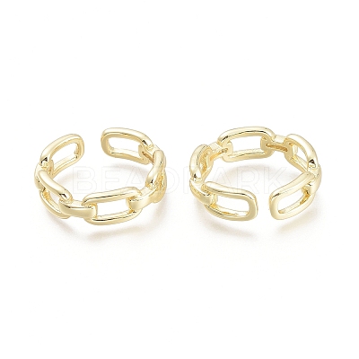 Brass Cuff Rings X-RJEW-F103-04-G-1