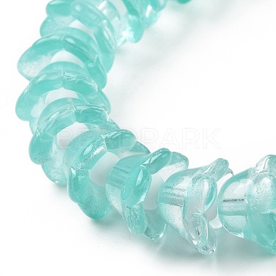 Transparent Glass Beads Strands LAMP-H061-01C-08-1
