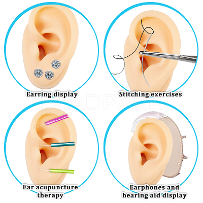 Soft Silicone Left Ear Displays Mould EDIS-WH0021-14B-1