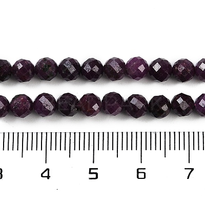 Natural Ruby Beads Strands G-P553-G01-04-1