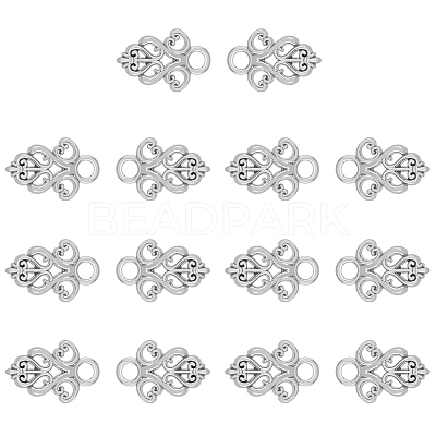 14Pcs Alloy Snap Lock Clasps Findings FIND-FH0008-37P-1