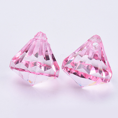 Transparent Acrylic Pendants X-TACR-Q260-C-V03-1