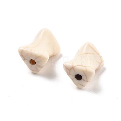 Crackle Opaque Acrylic Beads OACR-Z026-16-1
