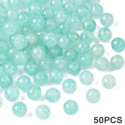 Glass Imitation Jade Beads GLAA-YWC0007-01D-01-1