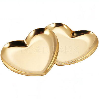2Pcs 430 Stainless Steel Display Trays for Key Jewelry ODIS-SP0001-12G-1