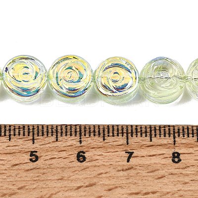 Electroplate Baking Paint Transparent Glass Beads Strands GL-CBA2ED2-05H-1