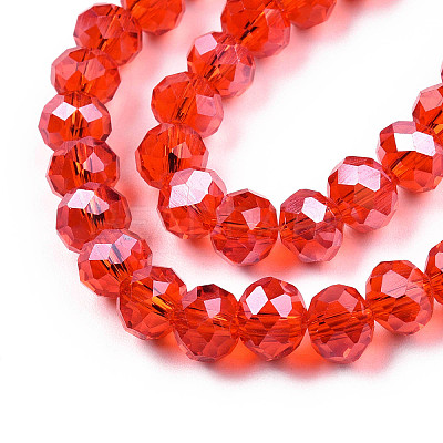 Electroplate Glass Beads Strands EGLA-A034-T1mm-A27-1