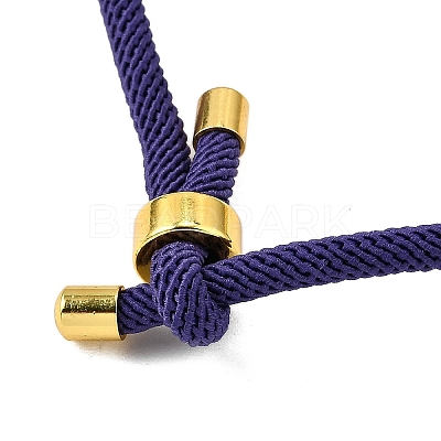 Braided Nylon Cord Bracelet Making MAK-A017-D03-07G-1