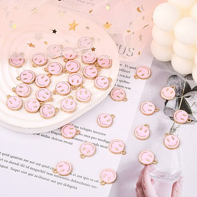 Alloy Enamel Charms X-ENAM-S121-165F-RS-1