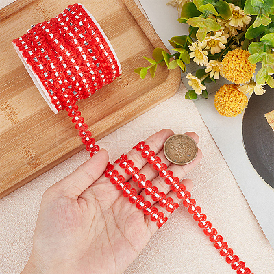 25M Metallic Yarn Lace Ribbons OCOR-GF0003-09A-1