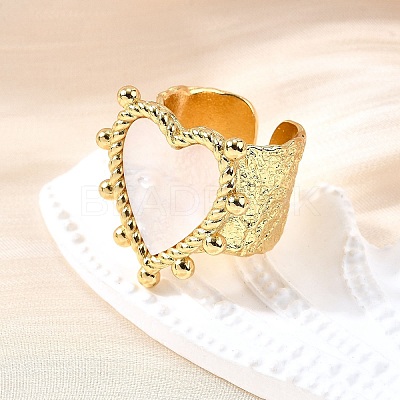 Brass Cuff Rings for Women RJEW-F183-02B-G-1
