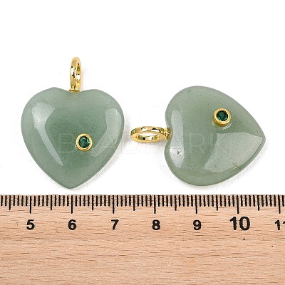 Natural Green Aventurine Pendants G-D104-01G-13-1