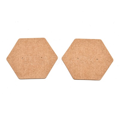 Kraft Paper Earring Displays Cards CDIS-H005-01-1