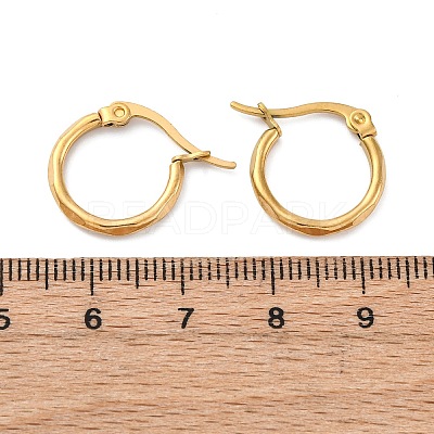 304 Stainless Steel Hoop Earrings EJEW-D195-M-1
