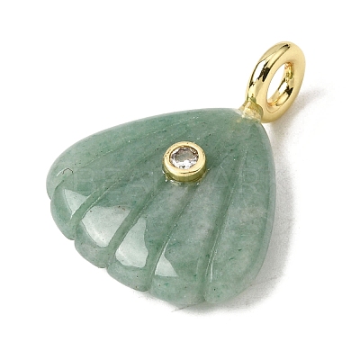 Natural Green Aventurine Carved Pendants G-C282-05J-1