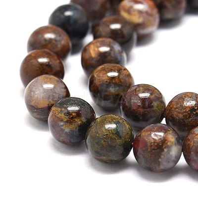 Natural Pietersite Beads Strands G-O201A-14B-1