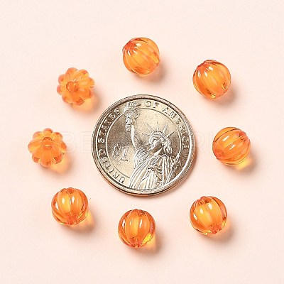 Autumn Theme Transparent Acrylic Beads TACR-S089-10mm-11-1