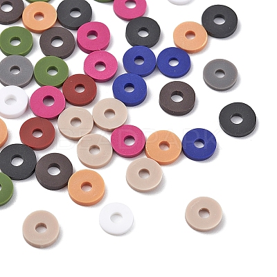 1500Pcs 10 Colors Dark Colors Handmade Polymer Clay Beads CLAY-YW0001-37B-1