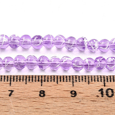 Drawbench Transparent Glass Beads Strands GLAD-Q012-4mm-18-1