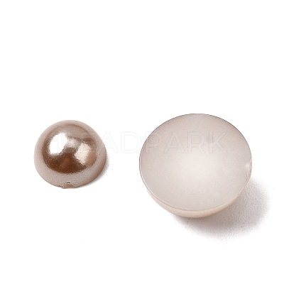 1Box ABS Plastic Imitation Pearl Dome Cabochons SACR-X0002-49-B-1