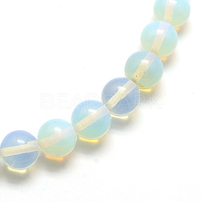 Opal Round Beads Strands G-O047-08-6mm-1