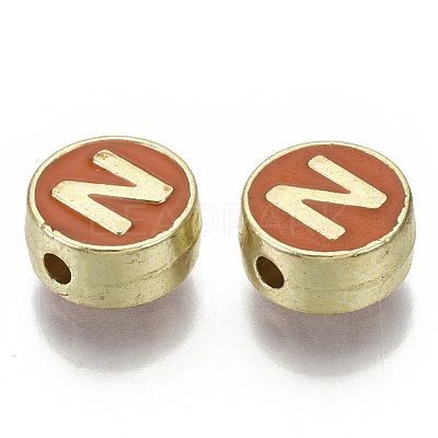 Alloy Enamel Beads ENAM-S122-028N-NR-1