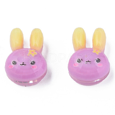 Printed Translucent Epoxy Resin Cabochons CRES-N034-28A-1