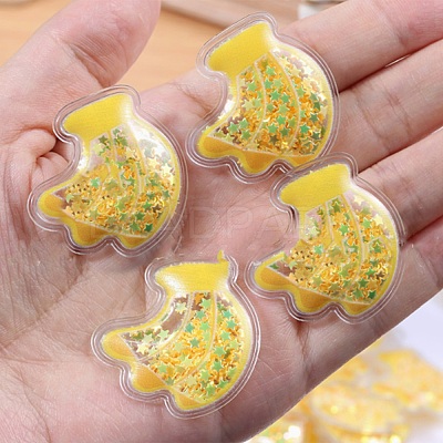 Transparent PVC Plastic Cabochons JX139A-06-1