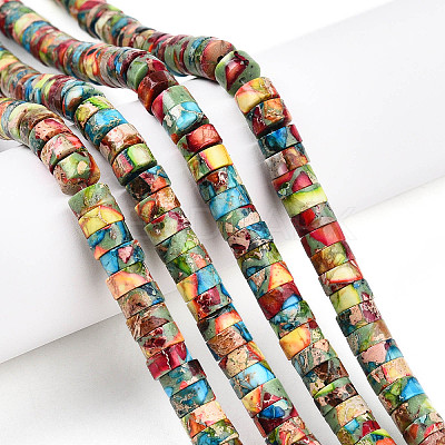 Natural Imperial Jasper Beads Strands G-N344-41C-1