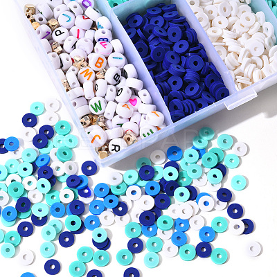 1350Pcs Polymer Clay Beads Kit for DIY Jewelry Making DIY-YW0004-39C-1