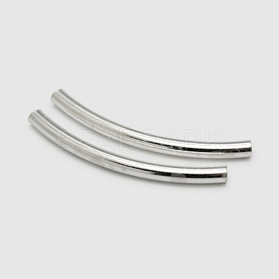 Tube 925 Sterling Silver Beads STER-O021-03-20x2mm-1