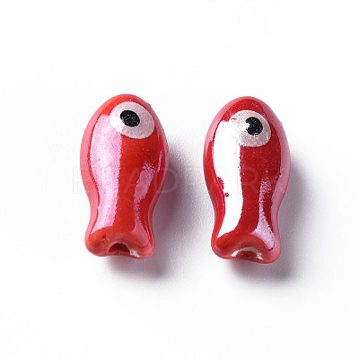 Handmade Porcelain Beads PORC-T007-06D-1